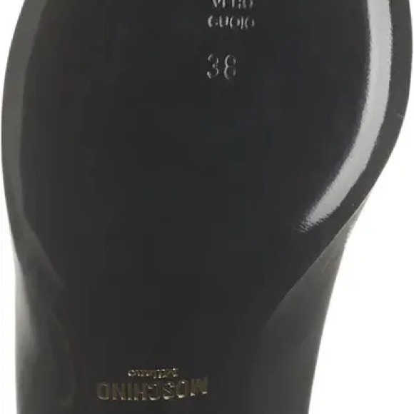 MOSCHINO Logo 3” Pump Heel Sz US7.5 / EU38 Italy - Picture 6 of 6